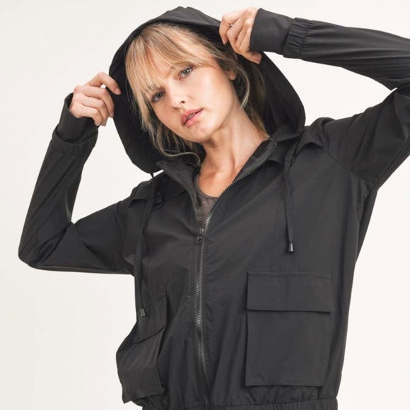 Must have, Black Cargo Jacket w/Hood - Picture 2 of 5